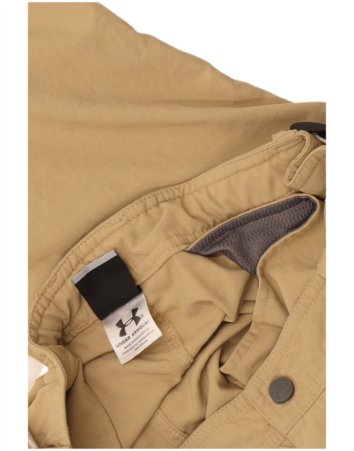 Женские прямые брюки карго Under Armour W24 L30, бежевый нейлон