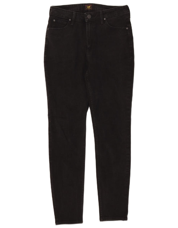 Джинсы Lee Scarlett High Skinny W31 L28, черные, хлопковые