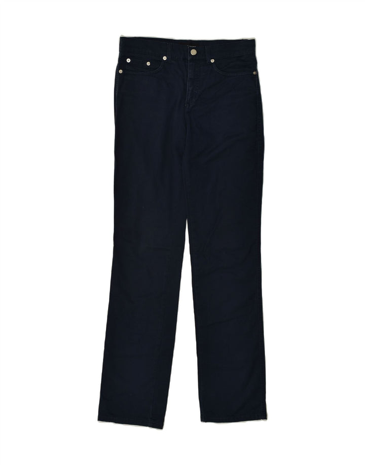 ROCCOBAROCCO Womens Slim Casual Trousers W28 L32  Navy Blue Cotton | Vintage Roccobarocco | Thrift | Second-Hand Roccobarocco | Used Clothing | Messina Hembry 