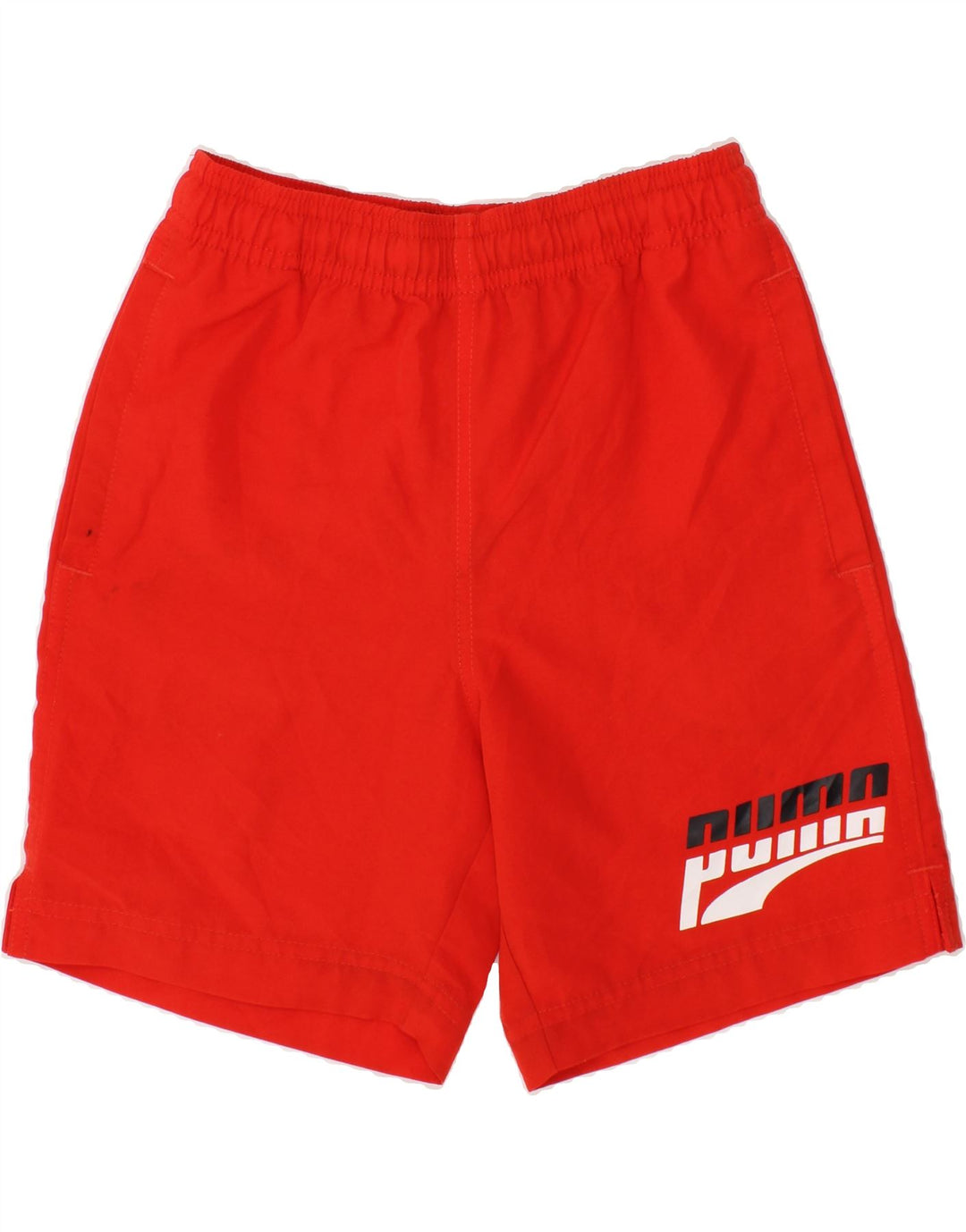 PUMA Boys Graphic Sport Shorts 7-8 Years Small Red Polyester Vintage Puma and Second-Hand Puma from Messina Hembry 