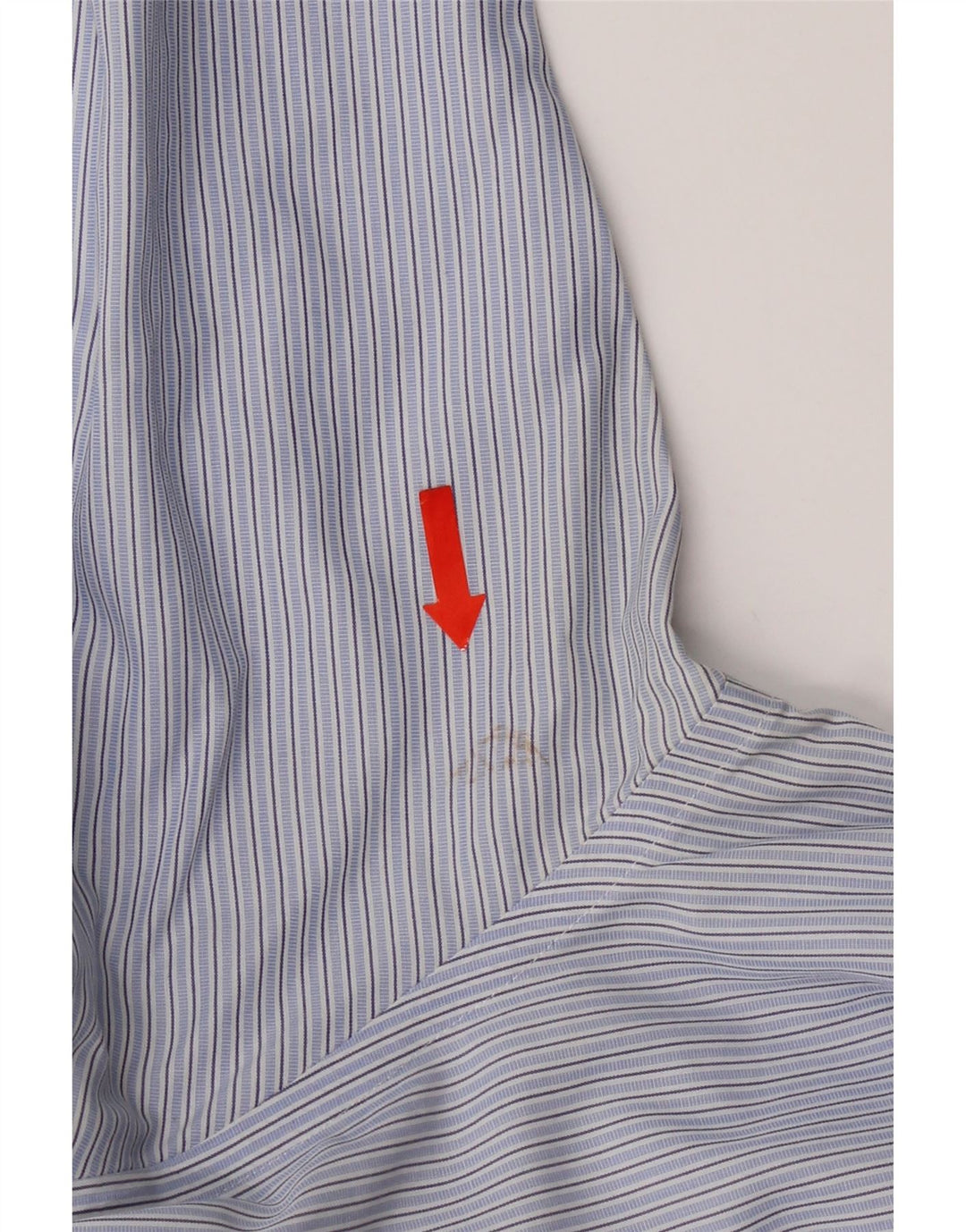 Мужская рубашка Brooks Brothers 346, размер 15, средний синий в полоску, хлопок