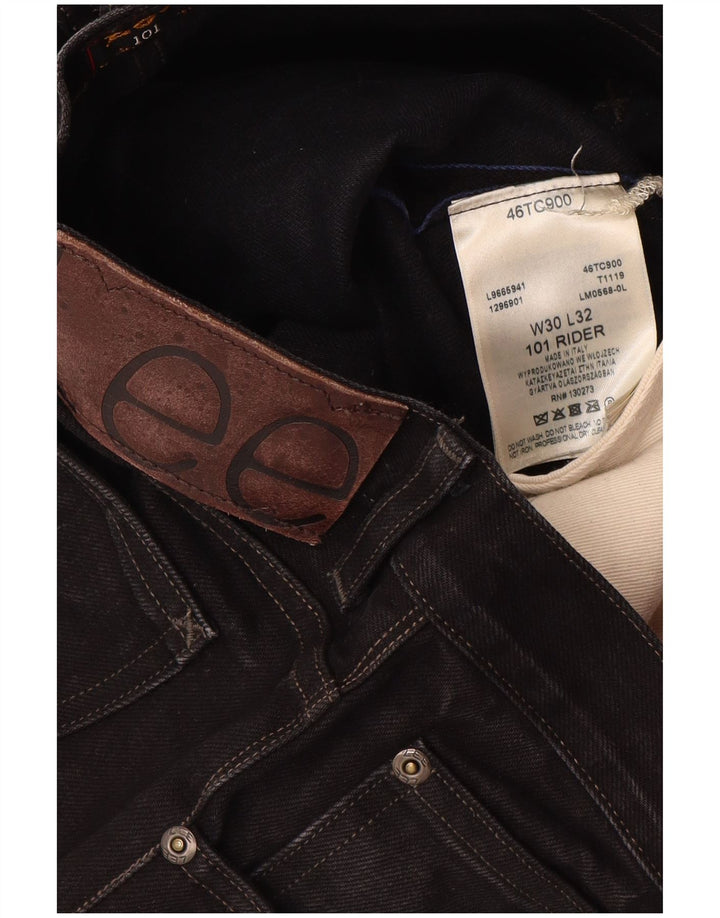 Мужские прямые джинсы Lee Rider W30 L32, черный хлопок