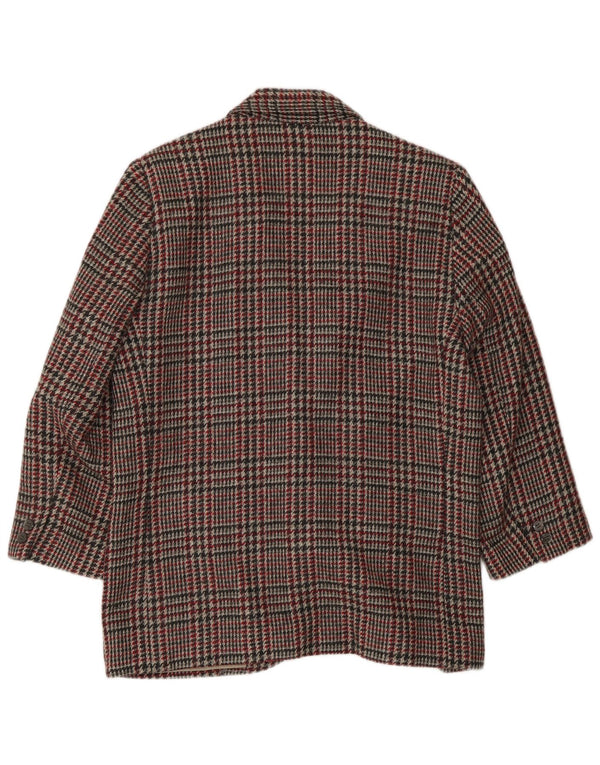 ВИНТАЖНЫЙ женский пиджак UK 16, большой разноцветный узор 