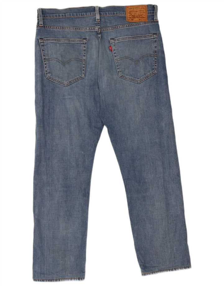 Мужские зауженные джинсы Levi's 502 W33 L26 синие, хлопок