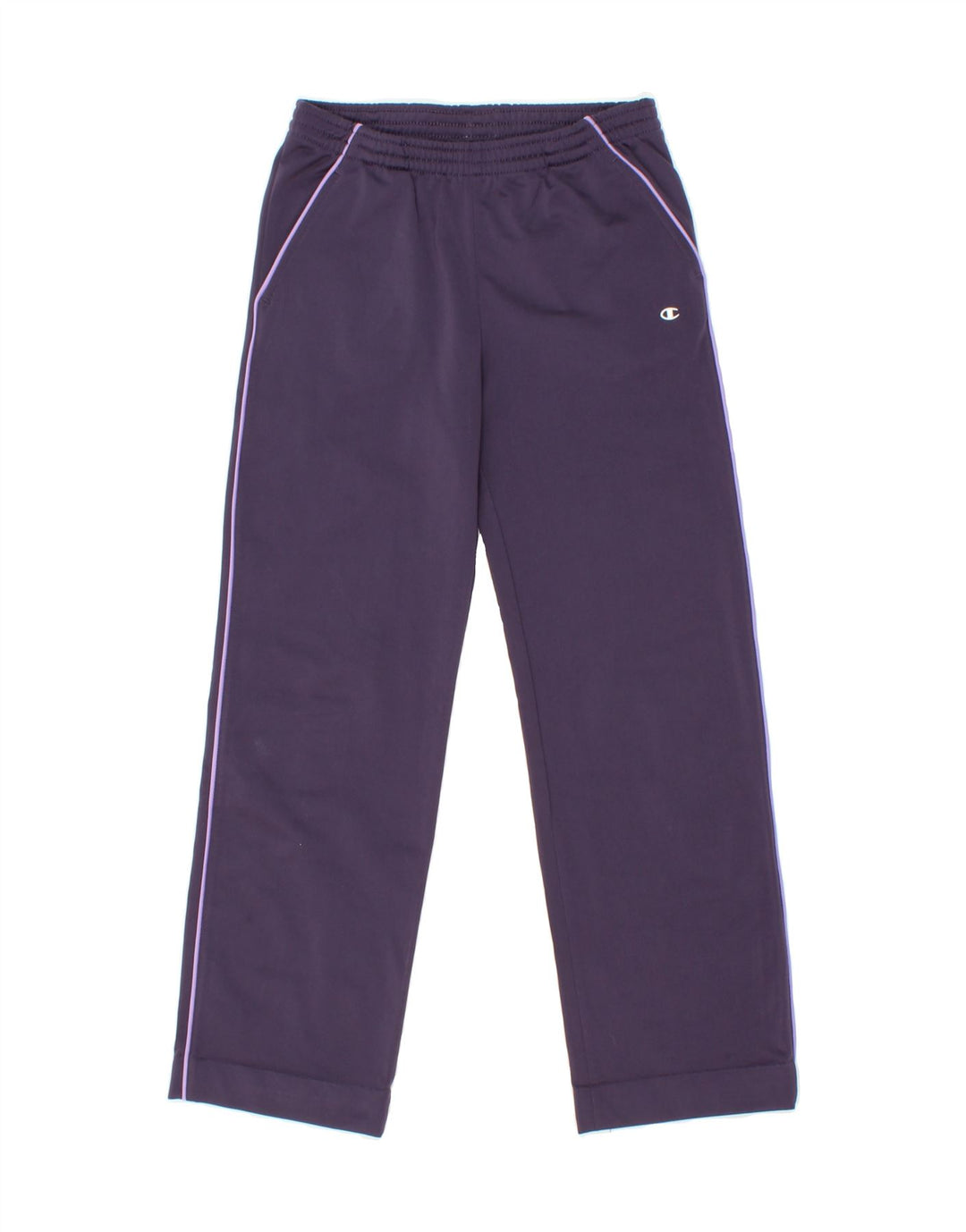 CHAMPION Girls Tracksuit Trousers 9-10 Years Medium Purple Polyester Vintage Champion and Second-Hand Champion from Messina Hembry 