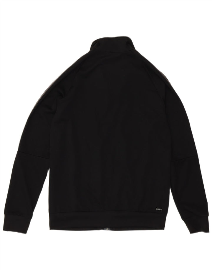 Спортивный костюм Adidas Climalite для мальчиков, верхняя куртка 13-14 лет, черный полиэстер