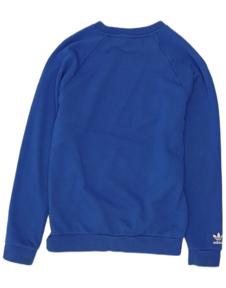 Джемпер с рисунком Adidas для мальчиков 11-12 лет Синий Crosta