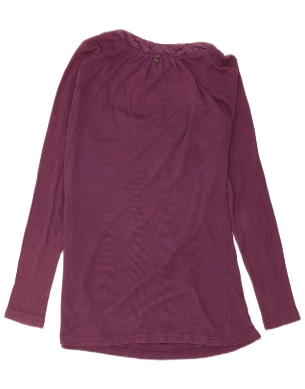 Женский топ Marlboro Classics с длинным рукавом UK 14, большой фиолетовый