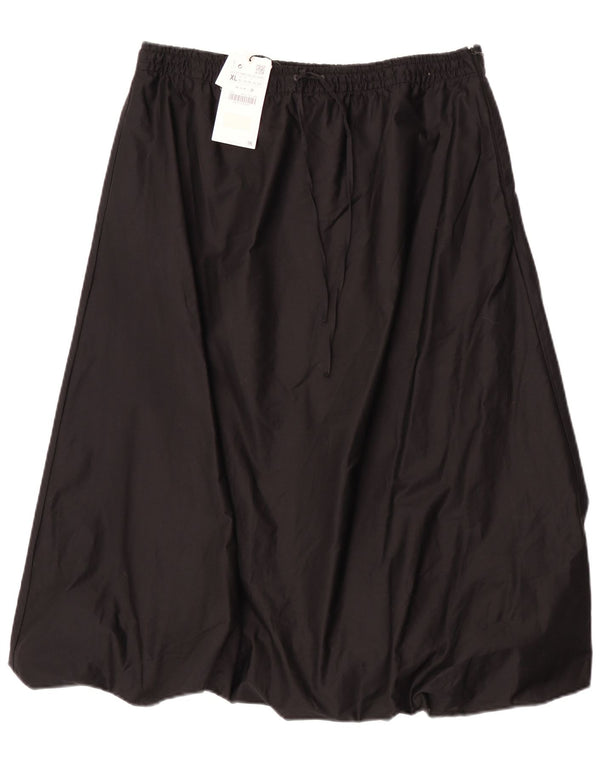 Женская юбка-пузырь Zara XL W32, черный хлопок