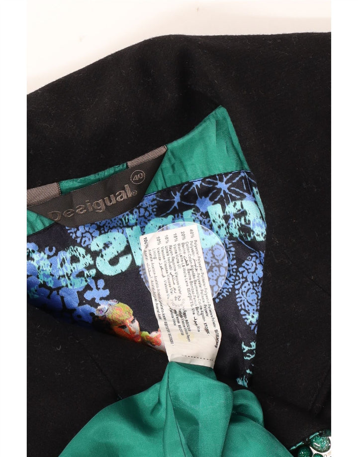 Женское двубортное пальто Desigual EU 40, средний разноцветный