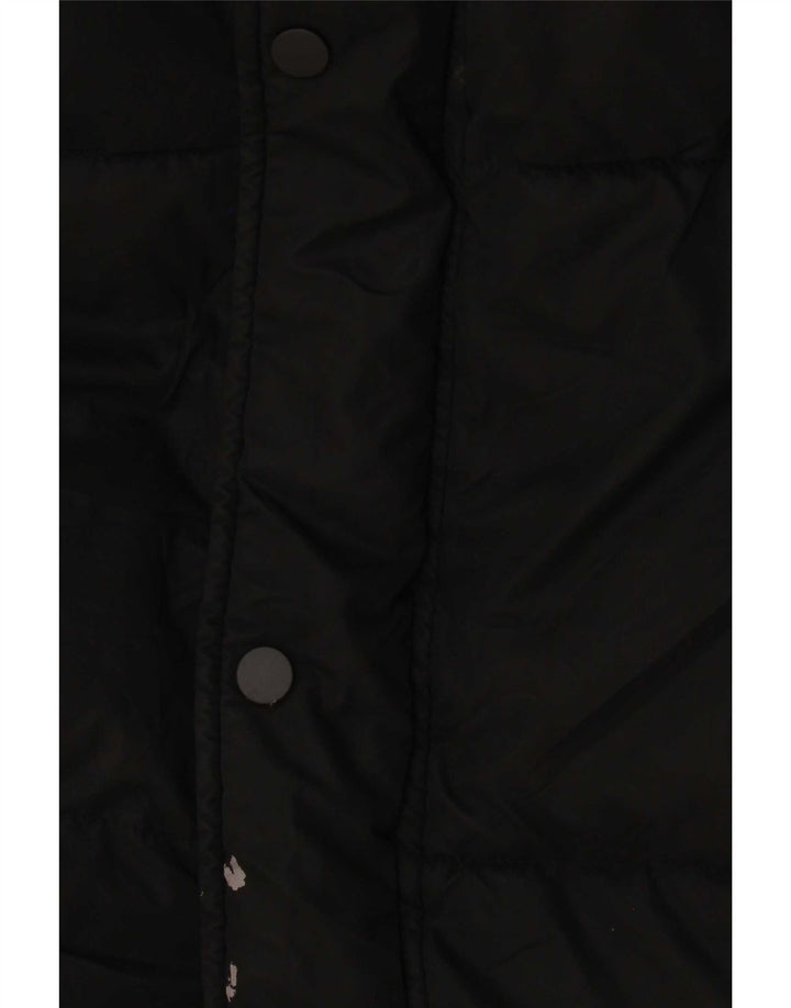 Мужское стеганое пальто с капюшоном Zara UK 40, большое черное