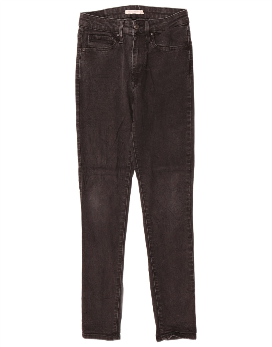 Женские джинсы скинни LEVI'S 721 с высокой посадкой W27 L29, черный хлопок