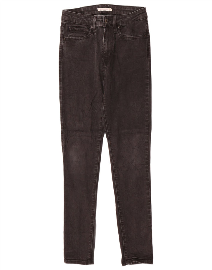 Женские джинсы скинни LEVI'S 721 с высокой посадкой W27 L29, черный хлопок