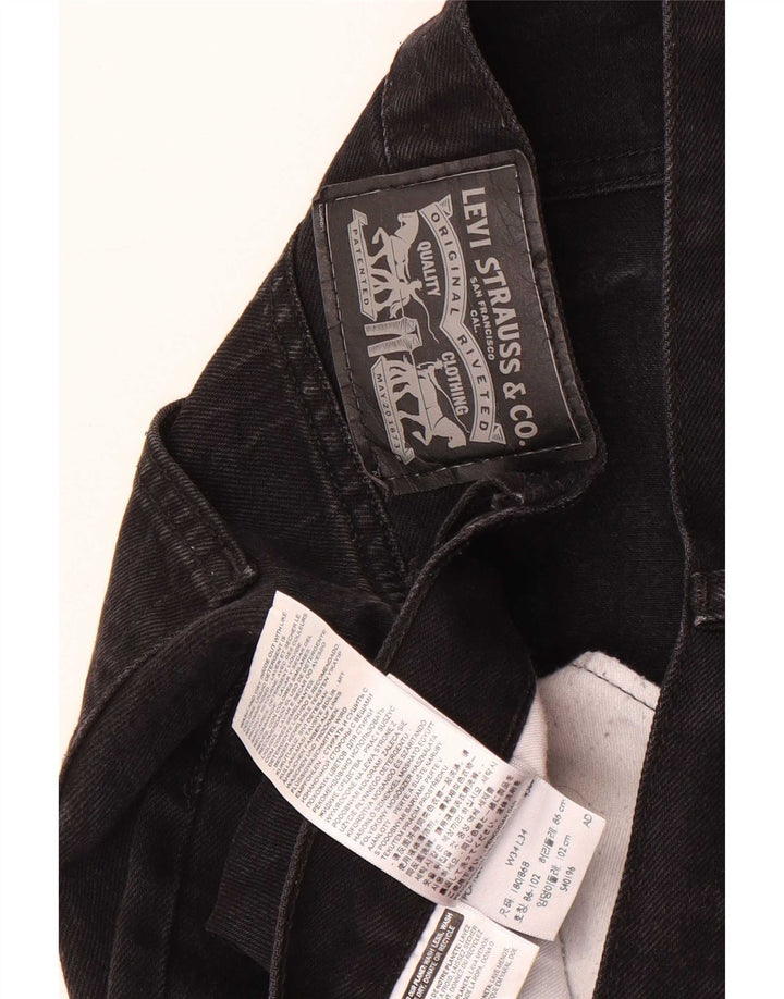 Мужские прямые джинсы Levi's W34 L34, черный хлопок