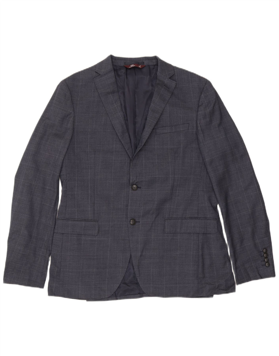 Мужской тонкий пиджак Marks & Spencer с 2 пуговицами, Великобритания 42 XL, темно-синий в клетку