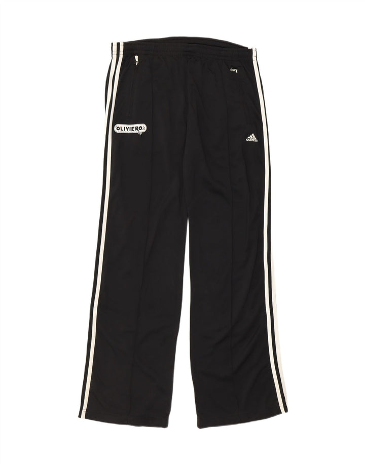 ADIDAS Mens Graphic Tracksuit Trousers UK 38/40 Medium  Black Vintage Adidas and Second-Hand Adidas from Messina Hembry 