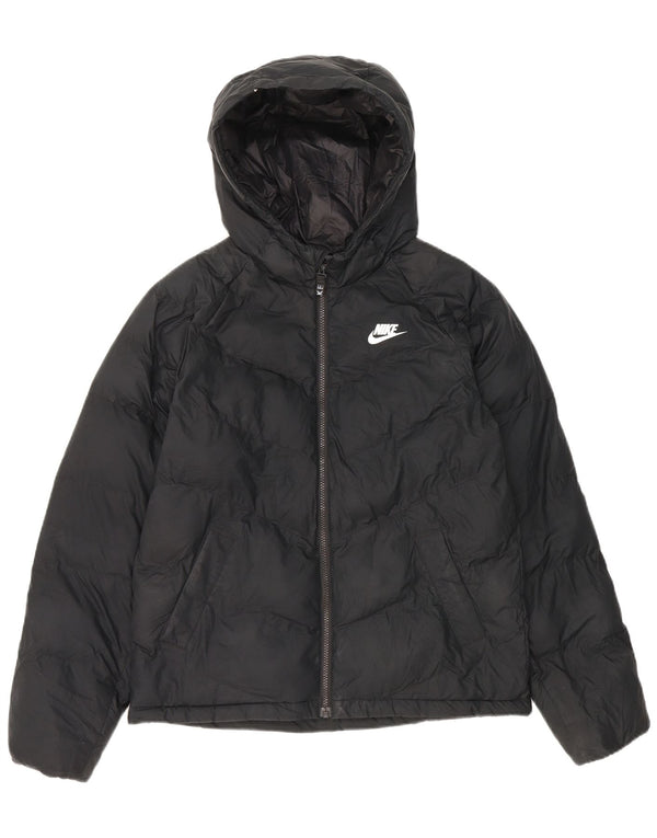 Утепленная куртка с капюшоном Nike для мальчиков 13–14 лет XL, черный полиэстер