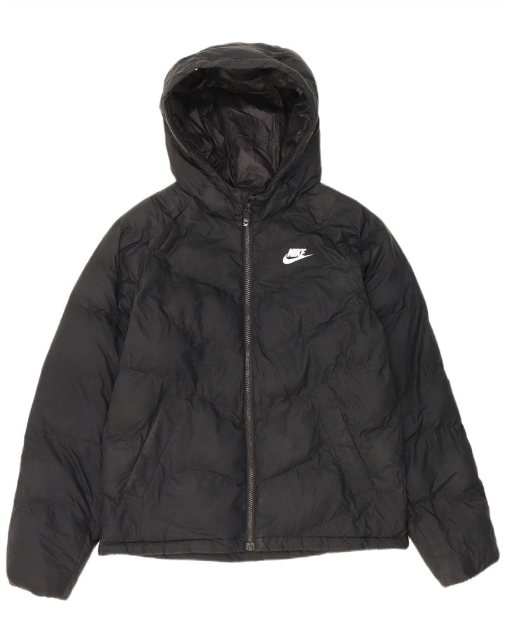 Утепленная куртка с капюшоном Nike для мальчиков 13–14 лет XL, черный полиэстер