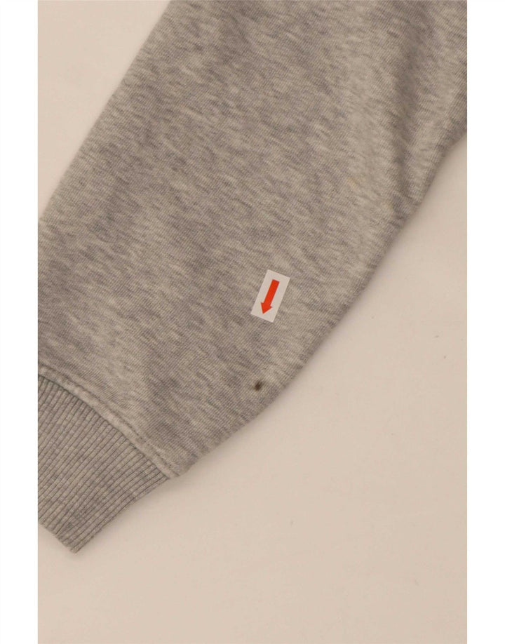 Женский укороченный свитшот оверсайз Tommy Hilfiger UK 10, маленький серый