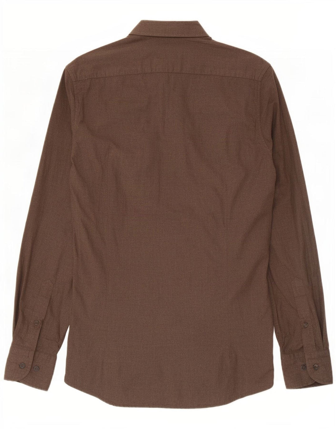 Мужская рубашка Massimo Dutti, маленький коричневый хлопок