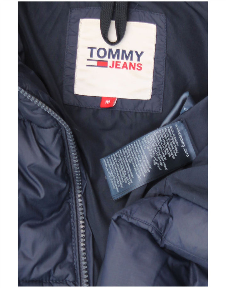 Женская стеганая куртка Tommy Hilfiger UK 14, средний темно-синий, полиамид