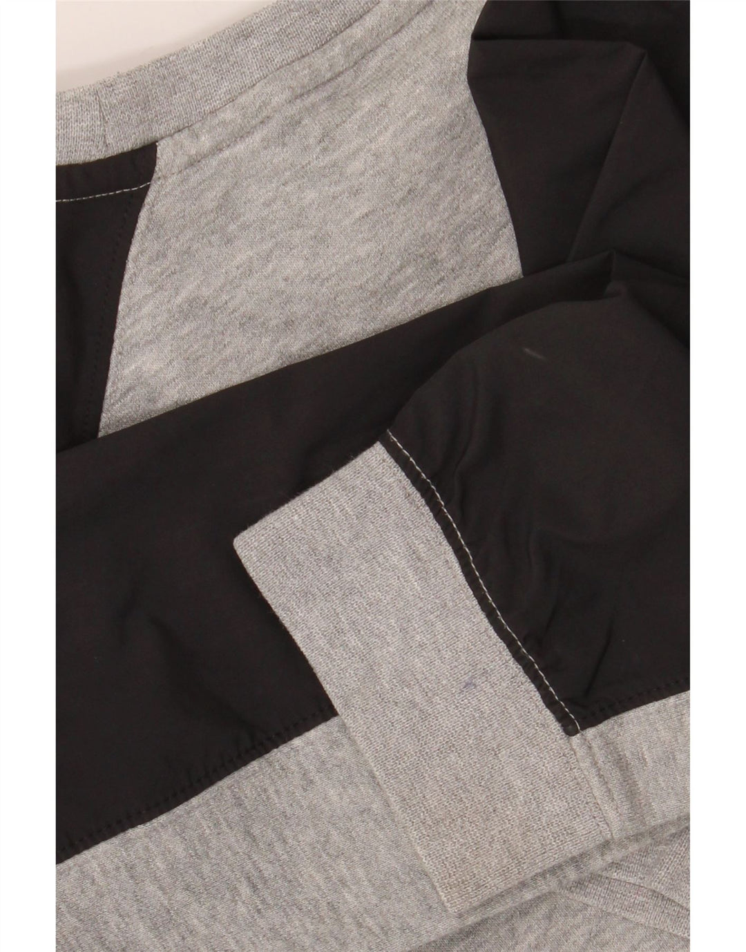 Джемпер с рисунком NIKE для мальчиков 10–11 лет, средний серый цвет с цветными блоками