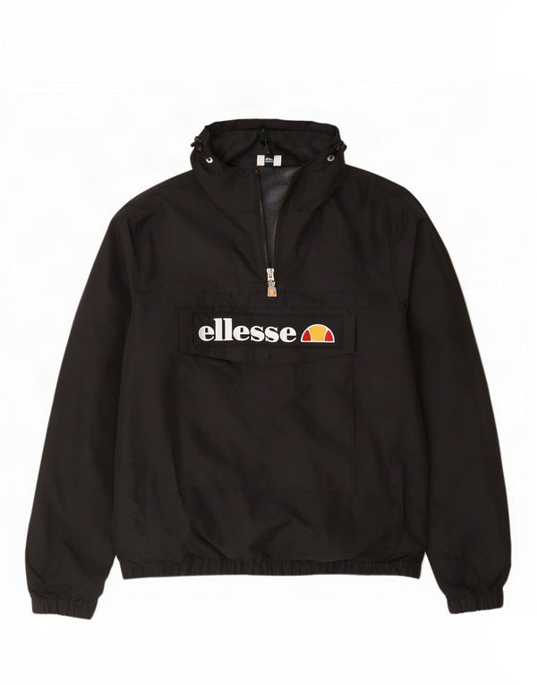 Мужской анорак с капюшоном Ellesse UK 40, большой черный спортивный цвет