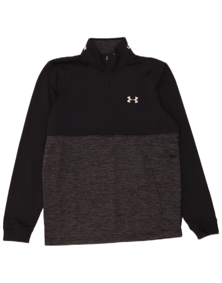 Мужской свитшот Under Armour Cold Gear, средний черный с цветными блоками