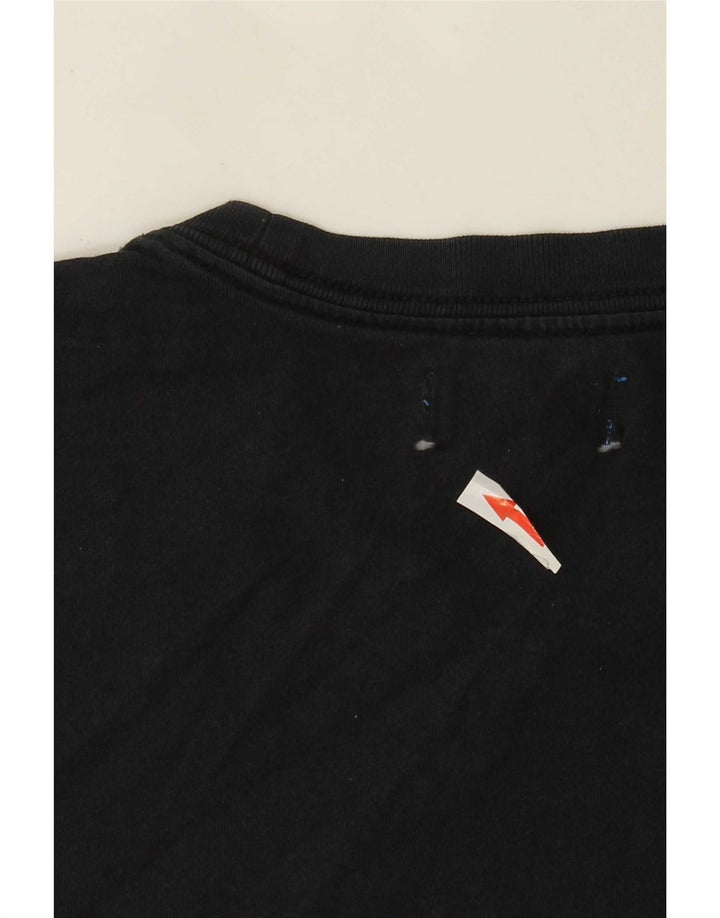 Мужская футболка с рисунком Adidas Top Medium Black Cotton