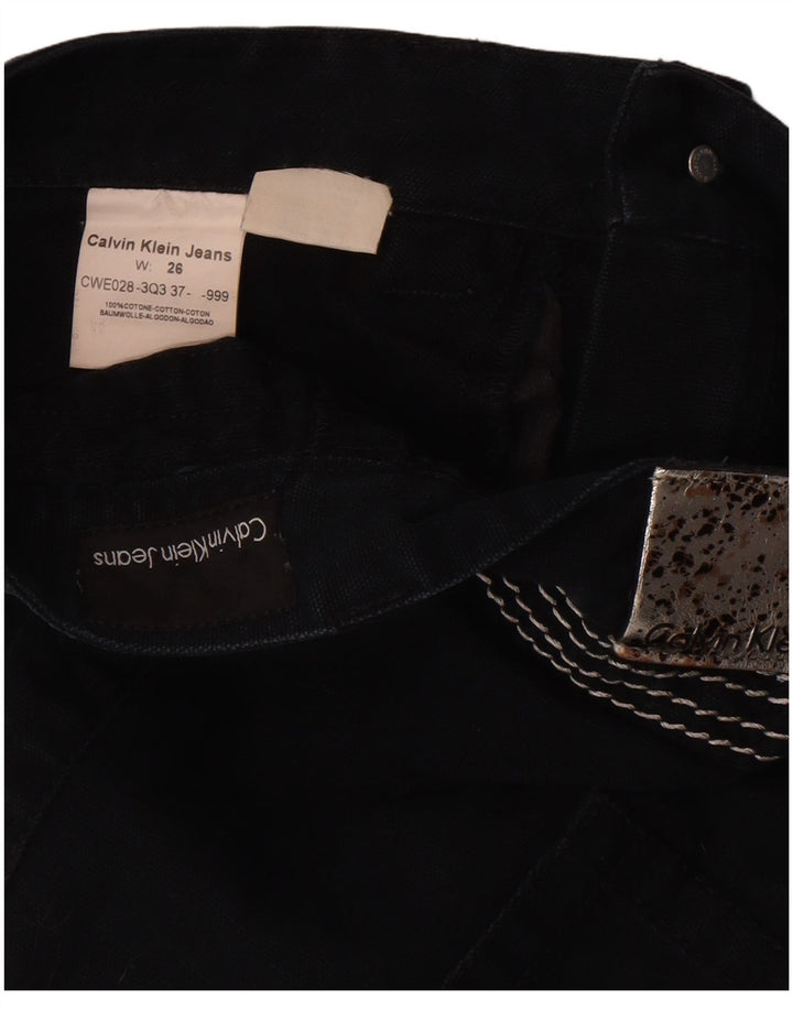 Женская джинсовая мини-юбка Calvin Klein W26, маленькая, черный, хлопок