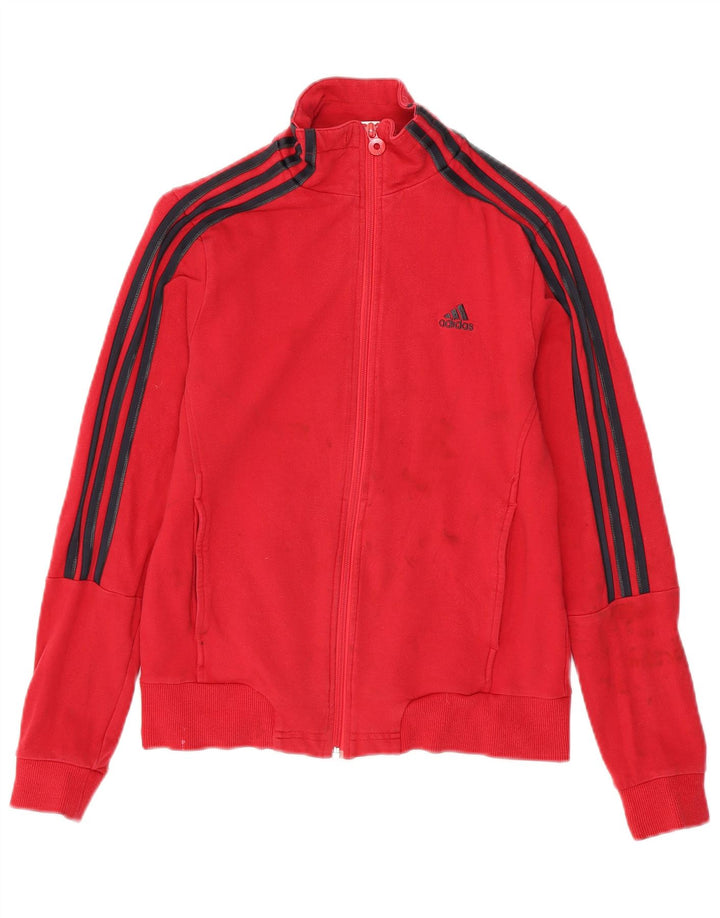Женский спортивный костюм ADIDAS Top Jacket UK 12 Medium Red Cotton