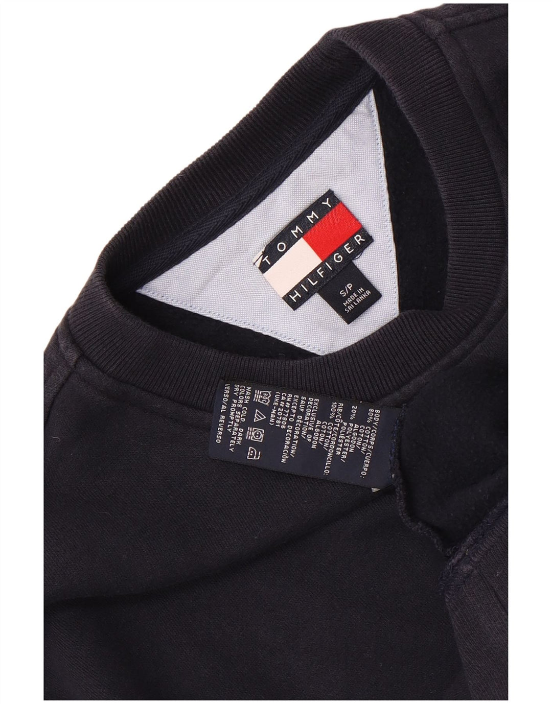 Мужской свитшот Tommy Hilfiger, маленький темно-синий, хлопок