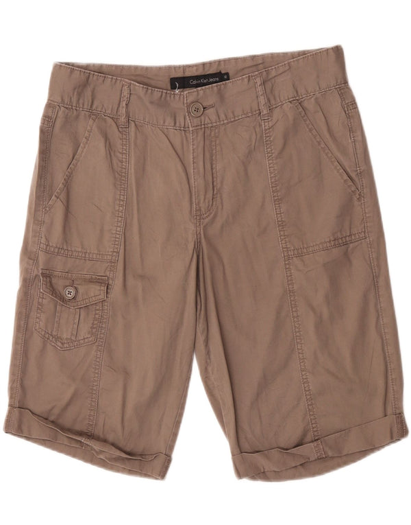 Женские шорты карго Calvin Klein US 10, средний размер W32, серый хлопок