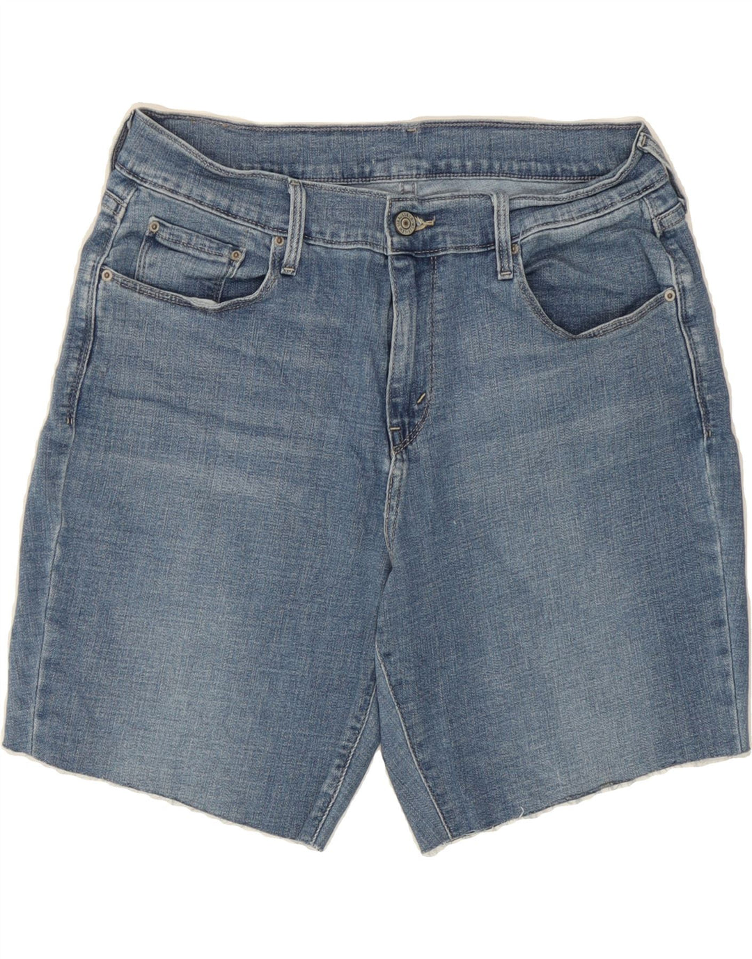LEVI'S Womens Denim Shorts W32 Large Blue Vintage Levi's and Second-Hand Levi's from Messina Hembry 