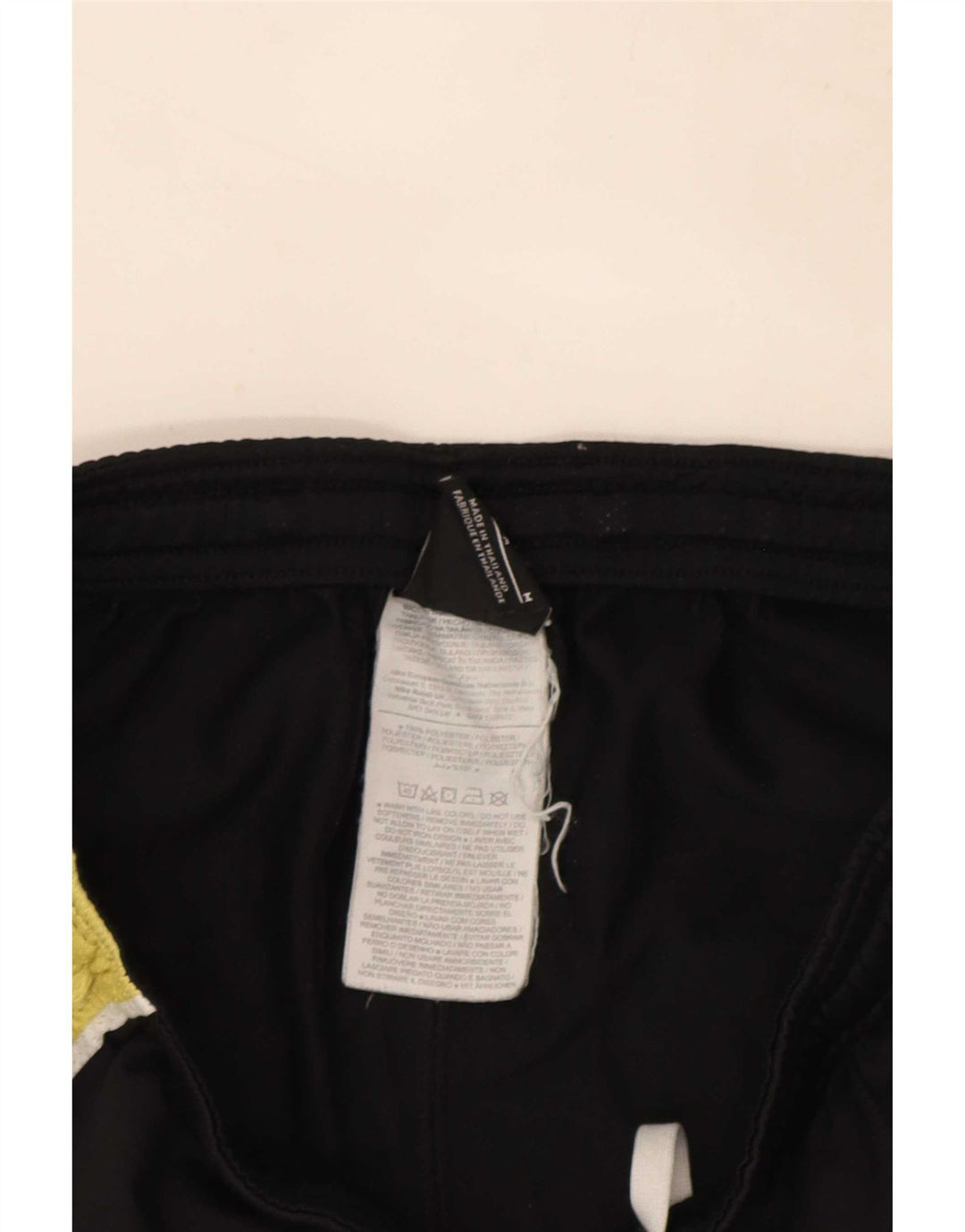 Мужские спортивные шорты Nike Dri Fit среднего размера, полиэстер с цветными блоками, средний черный