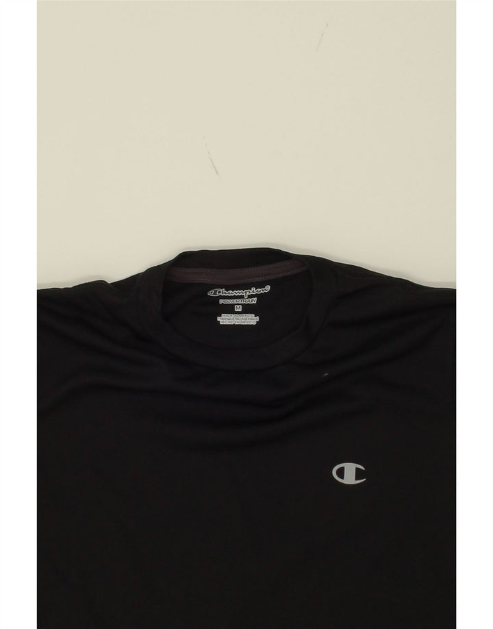 CHAMPION Boys T-Shirt Top 9-10 Years Medium Black Polyester Vintage Champion and Second-Hand Champion from Messina Hembry 