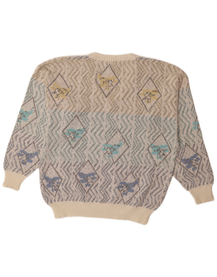 Мужской джемпер с v-образным вырезом Dornbusch IT 50 Medium Multicolored Geometric