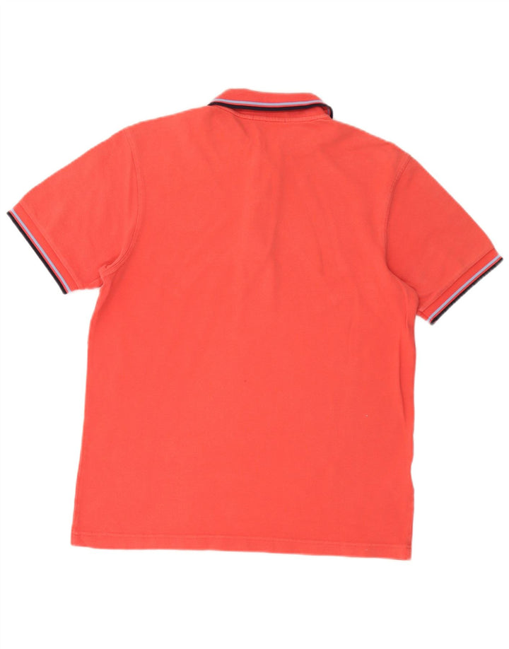 Мужская рубашка поло Fred Perry, хлопок в красную полоску среднего размера