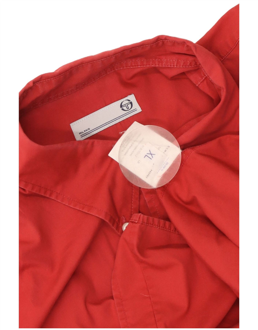 Мужская рубашка с коротким рукавом Sergio Tacchini XL, красный хлопок