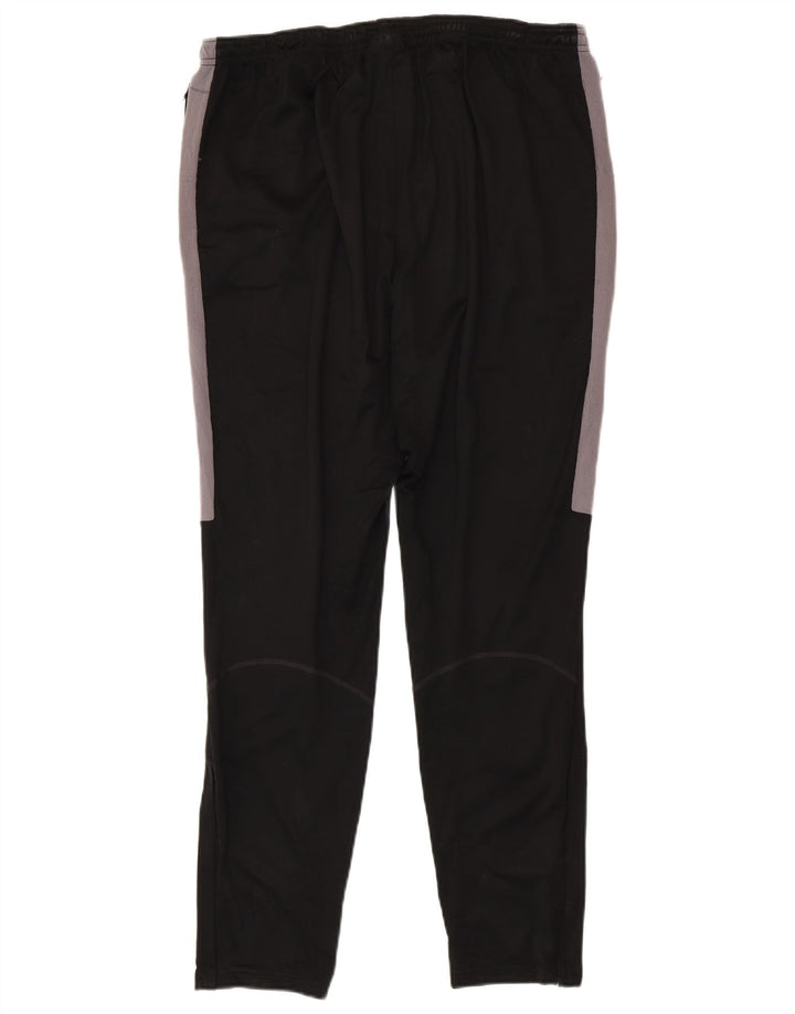 Мужские спортивные брюки Nike Dri Fit XL, черные полиэстер с цветными блоками