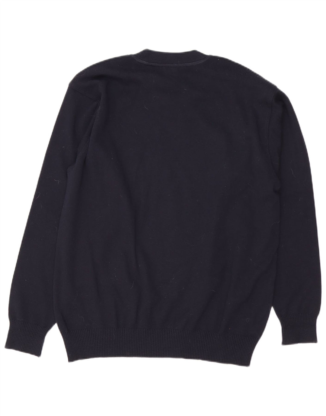 Мужской джемпер с круглым вырезом PAUL & SHARK, большой темно-синий шерстяной свитер