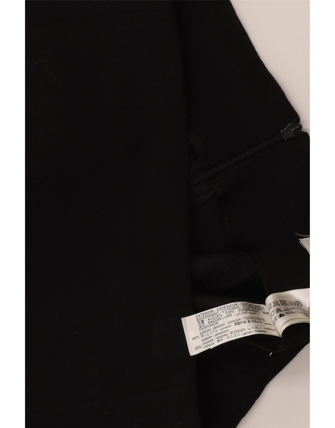Женская мини-юбка Zara, маленькая W26, черная, полиэстер