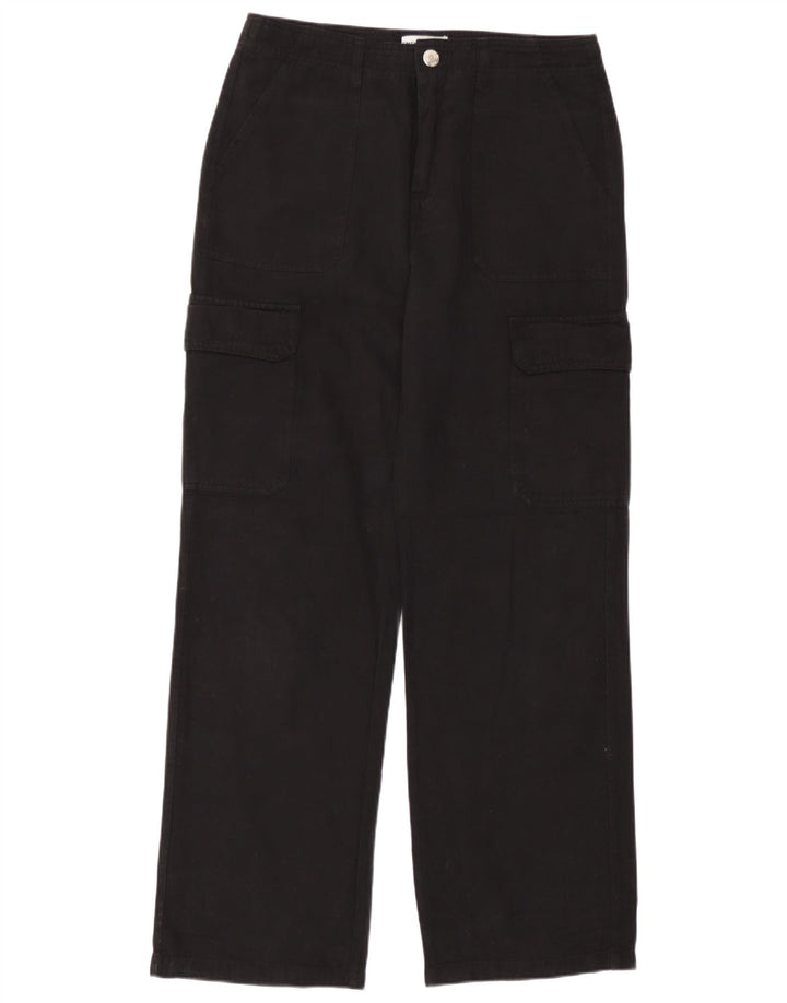 Женские прямые брюки карго Zara EU 40 Medium W30 L30 черные
