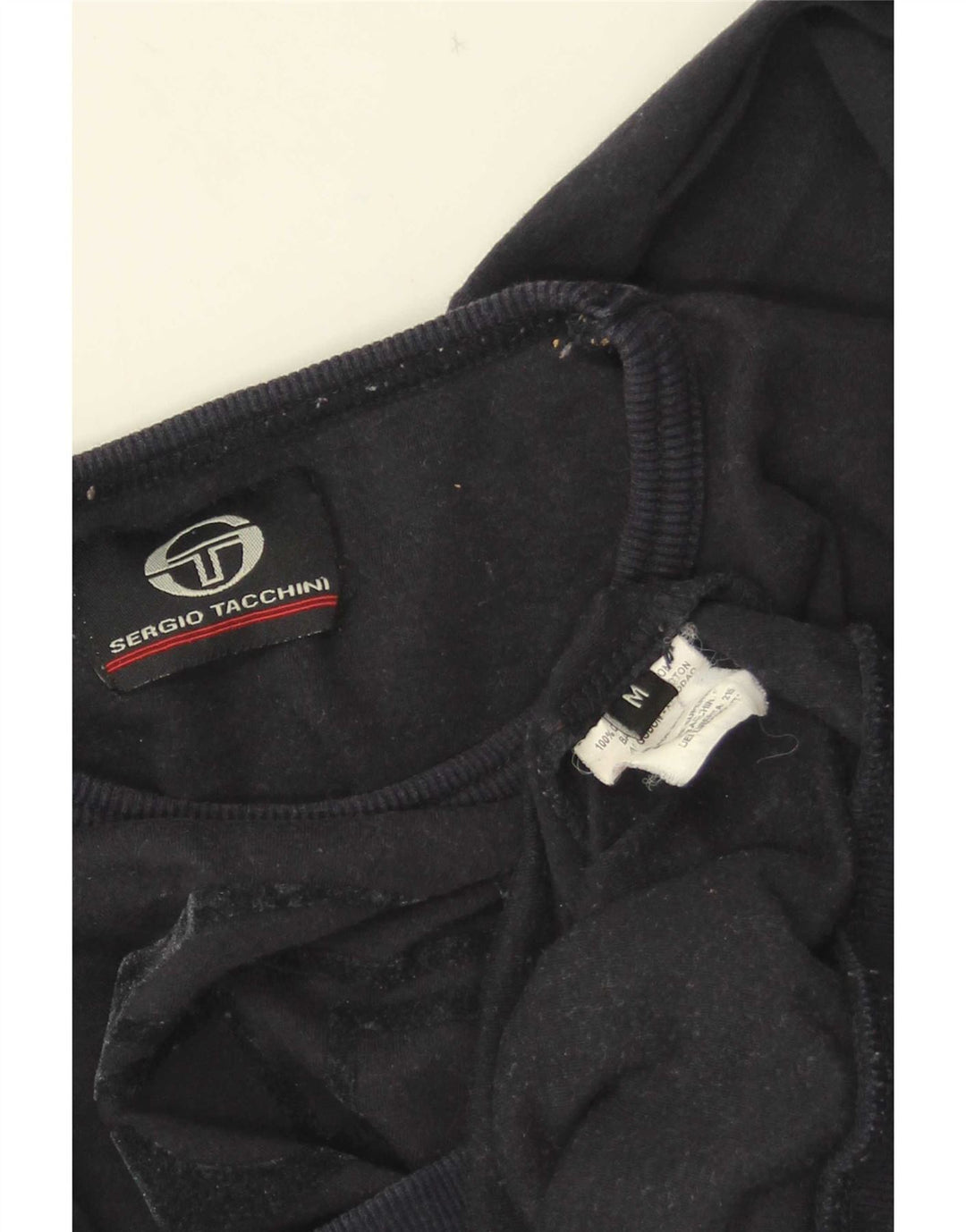 Женский укороченный топ с графическим рисунком Sergio Tacchini UK 12, средний темно-синий