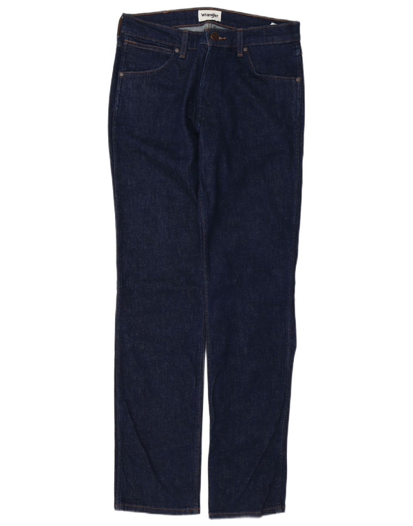 Мужские прямые джинсы Wrangler Greensboro W30 L34 темно-синие, хлопок