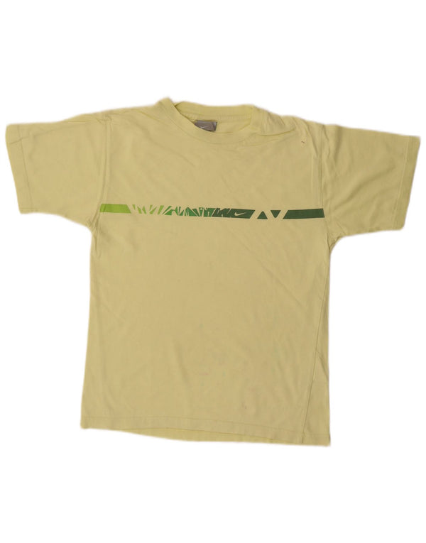 Nike Boys Graphic T-Shirt Top 10-11 Years Medium Yellow Cotton