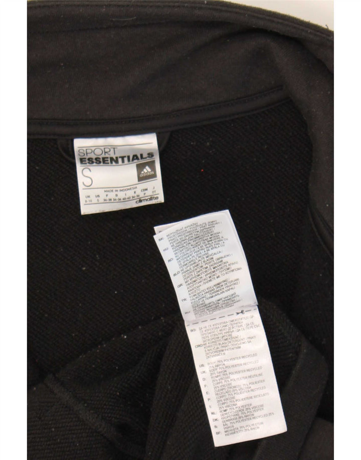 Женская спортивная куртка Adidas Climalite UK 8/10, маленький черный полиэстер