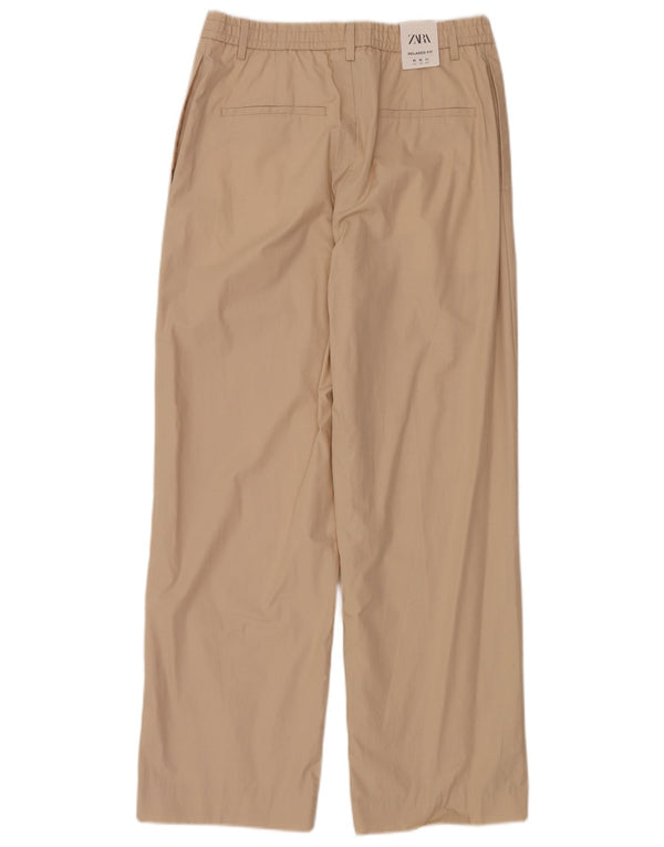 Мужские широкие брюки чинос Zara Medium W31 L30 Бежевые