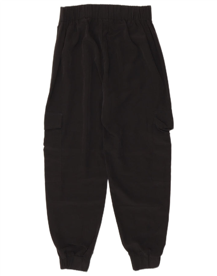 Женские брюки-карго Zara XS W24 L25, черный полиэстер