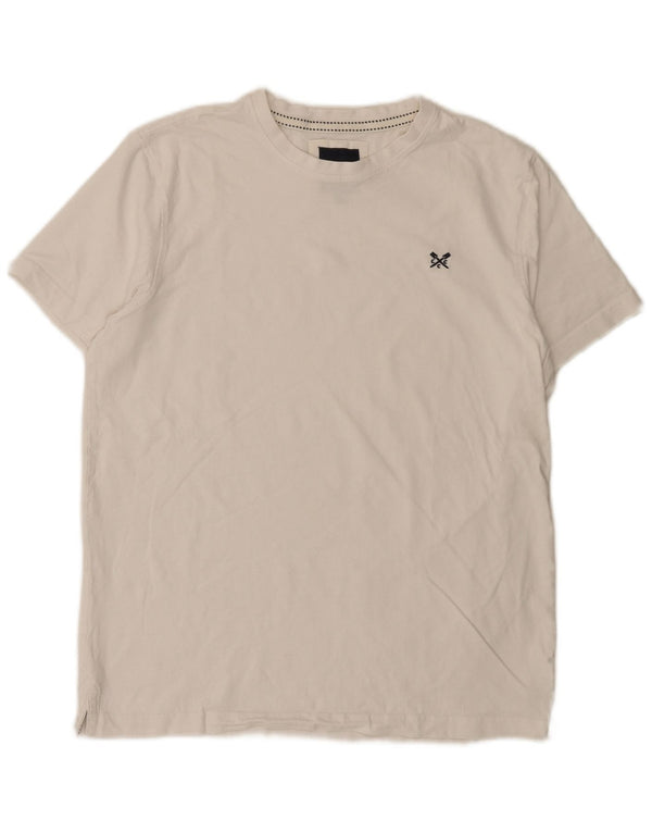 Crew Clothing Mens T-Shirt Top Medium White